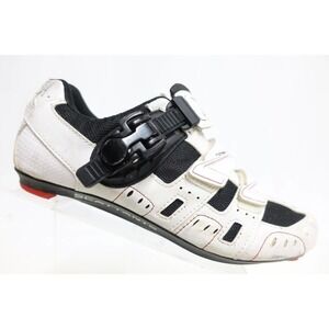SCATTANTE Leather Road White Sz 7 (40 EU) Men Cycling Sneakers